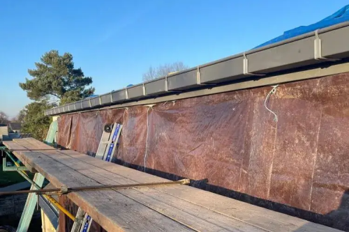 Réalisation d'une toiture en zinc