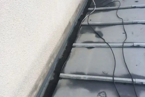 Etanchéité d'un toit plat en zinc